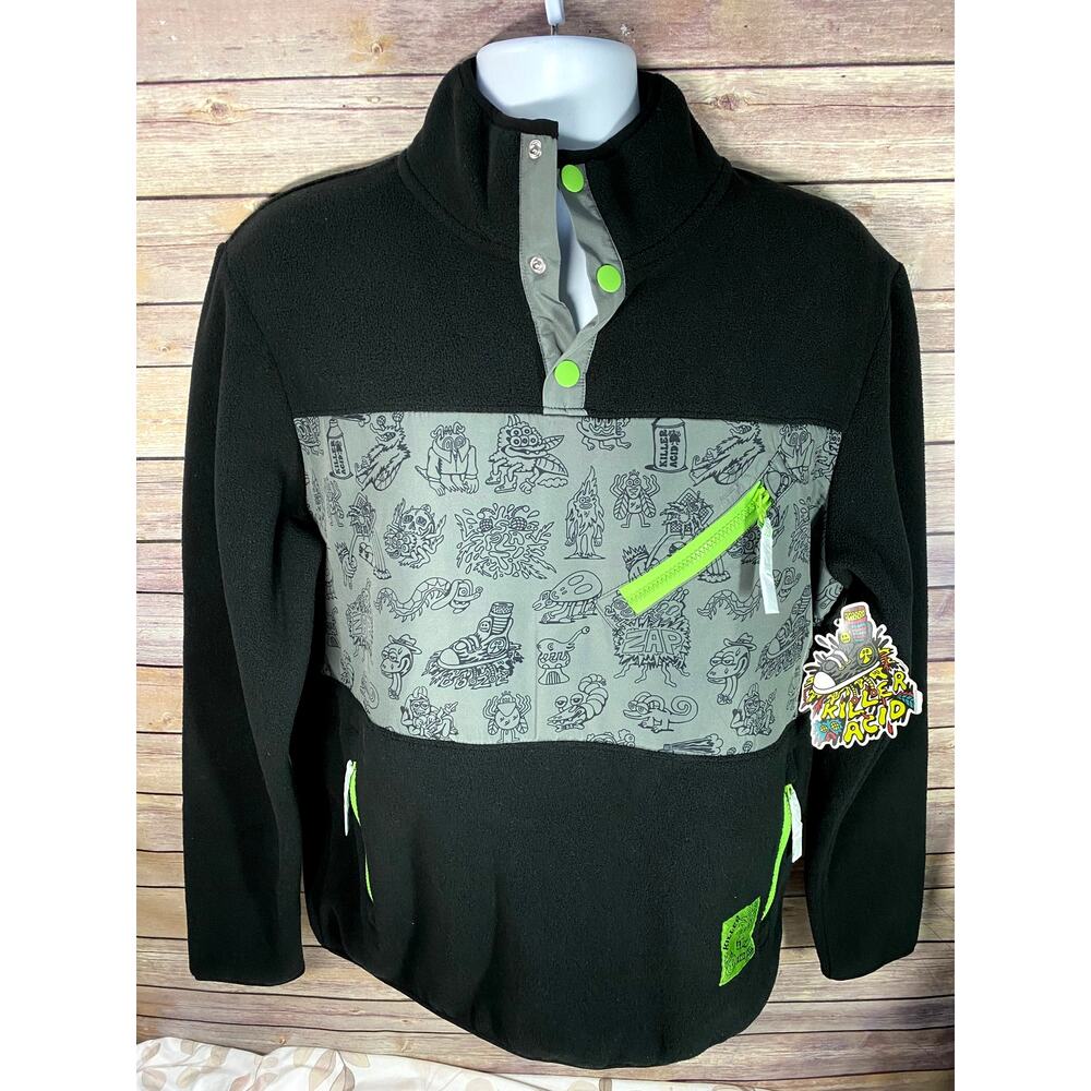Killer Acid Fleece Jacket Black Size Medium – ‑Streetwear “Buzz Off”